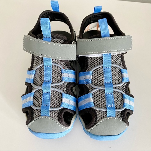 Jumping Beans Kids Blue and Gray Sandals - Picture 2 of 3